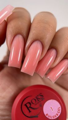 Строительный гель для ногтей ROKS Builder Gel №01 15 мл