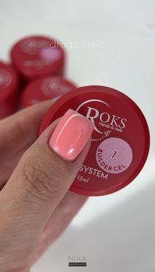 Строительный гель для ногтей ROKS Builder Gel №01 15 мл