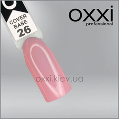 База камуфлююча OXXI professional Cover Base №26 персиково-рожева 10 млБаза камуфлююча OXXI professional Cover Base №26 персиково-рожева 10 мл