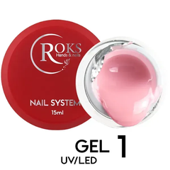 Строительный гель для ногтей ROKS Builder Gel №01 15 мл