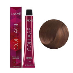 Перманентная краска для волос Lakme Collage Creme Hair Color 7/46 средний блонд, медно-коричневый. 60 мл