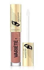 Помада рідка EVELINE Cosmetics Variete Satin Matt №11 Choco Muffin з гіалуроновою кислотою
