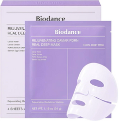 Маска для лица Biodance Rejuvenating Caviar PDRNReal Deep Mask гидрогелевая омолаживающая с икрой и PDRN, 34 гМаска для лица Biodance Rejuvenating Caviar PDRNReal Deep Mask гидрогелевая омолаживающая с икрой и PDRN, 34 г