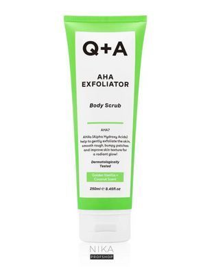 Скраб для тела с кислотами AHA Q+A AHA Exfoliator Body Scrub 250 млСкраб для тела с кислотами AHA Q+A AHA Exfoliator Body Scrub 250 мл