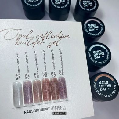 Гель для ногтей NAILSOFTHEDAY Строительный светоотражающий Opal Reflective Builder Gel 01 15 млГель для ногтей NAILSOFTHEDAY Строительный светоотражающий Opal Reflective Builder Gel 01 15 мл
