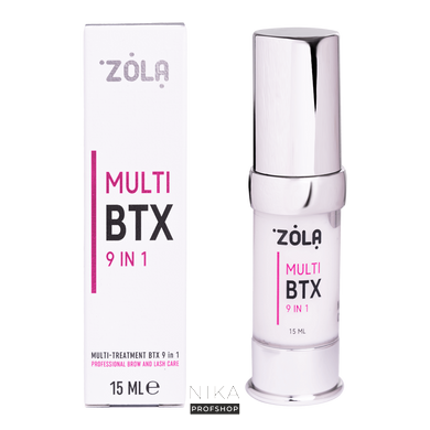 Багатофункціональний преміальний засіб для брів та вій ZOLA MULTI-TREATMENT BTX 9 в 1 15 млБагатофункціональний преміальний засіб для брів та вій ZOLA MULTI-TREATMENT BTX 9 в 1 15 мл