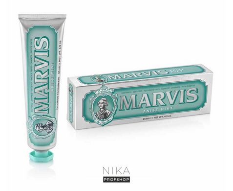 Зубна паста м'ята і аніс MARVIS Anise Mint 85 млЗубна паста м'ята і аніс MARVIS Anise Mint 85 мл