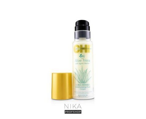 Зволожуючий крем з алое для кучерявого волосся CHI Aloe Vera Moisturizing Cream 147 млЗволожуючий крем з алое для кучерявого волосся CHI Aloe Vera Moisturizing Cream 147 мл