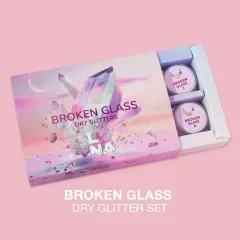 Комплект сухих блискіток для нігтів LUNA Broken Glass 6 шт.Комплект сухих блискіток для нігтів LUNA Broken Glass 6 шт.