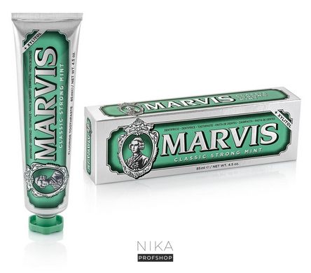 Зубная паста MARVIS Classic Strong Mint Классическая насыщенная мята, 25 мл (411090)Зубная паста MARVIS Classic Strong Mint Классическая насыщенная мята, 25 мл (411090)