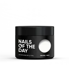 Полігель NAILSOFTHEDAY Poly gel Milk дрібнозернистий, 30 млПолігель NAILSOFTHEDAY Poly gel Milk дрібнозернистий, 30 мл