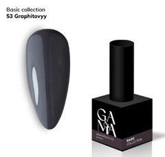 Гель-лак для нігтів GA&MA Basic collection 053 graphitovyy Базова колекція 053 графітовий 10 млГель-лак для нігтів GA&MA Basic collection 053 graphitovyy Базова колекція 053 графітовий 10 мл
