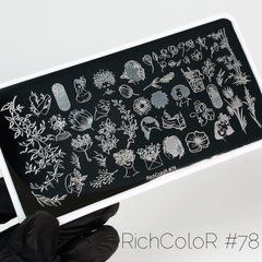 Пластина для стемпінгу RichColor RR-78Пластина для стемпінгу RichColor RR-78