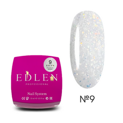 Гель строительный Builder gel Shimmer EDLEN №09 15 мл