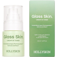 Крем-тонер HOLLYSKIN Glass Skin с керамидами и экстрактом матча 50 млКрем-тонер HOLLYSKIN Glass Skin с керамидами и экстрактом матча 50 мл