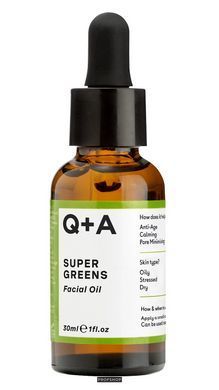 Масло мультивитаминное для лица Q+A Super Greens Facial Oil 30 млМасло мультивитаминное для лица Q+A Super Greens Facial Oil 30 мл