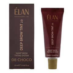 Фарба для брів тривалого ефекту ELAN 2.0 8 Choco Natural Brown 20 млФарба для брів тривалого ефекту ELAN 2.0 8 Choco Natural Brown 20 мл