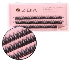 Вії пучкові ZIDIA Cluster Lashes 24D C 0,10*9 мм, 3 стрічкиВії пучкові ZIDIA Cluster Lashes 24D C 0,10*9 мм, 3 стрічки