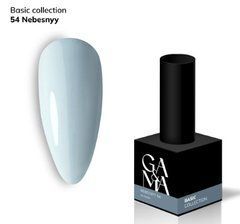 Гель-лак для нігтів GA&MA Basic collection 054 nebesnyy Базова колекція 054 небесний 10 млГель-лак для нігтів GA&MA Basic collection 054 nebesnyy Базова колекція 054 небесний 10 мл