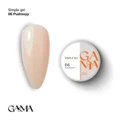 Гель для ногтей GA&MA Simple gel 006 Pydrovyy Симпл Гель для ногтей 006 Пудровый 30 мл