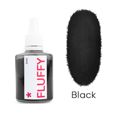 Оксамитова пудра для нігтів Fluffy Easy to be professional, колір BlackОксамитова пудра для нігтів Fluffy Easy to be professional, колір Black