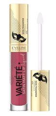 Помада рідка EVELINE Cosmetics Variete Satin Matt №15 Red Wine з гіалуроновою кислотою