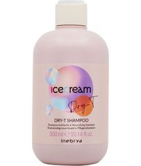 Шампунь INEBRYA Ice cream shampoo dry-t для сухого кучерявого й фарбованого волосся 300 мл