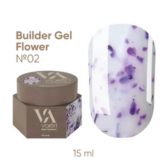 Гель з сухоцвітами VALERI Builder Flower Gel №02 15 млГель з сухоцвітами VALERI Builder Flower Gel №02 15 мл