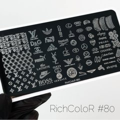 Пластина для стемпинга RichColor RR-80Пластина для стемпинга RichColor RR-80