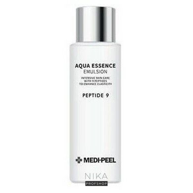 Емульсія MEDI-PEEL Peptide 9 Aqua Essence Emulsion зміцнення, гладкість, зволоження, 250 млЕмульсія MEDI-PEEL Peptide 9 Aqua Essence Emulsion зміцнення, гладкість, зволоження, 250 мл