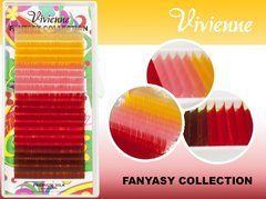Вії VIVIENNE Fantasy, mix Сонце пустелі один розмір, 20 ліній (0,10, С, 10)Вії VIVIENNE Fantasy, mix Сонце пустелі один розмір, 20 ліній (0,10, С, 10)