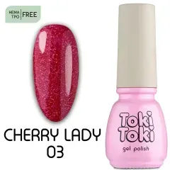 Гель-лак для нігтів Toki-Tok Cherry Lady CL03, 5 мл.Гель-лак для нігтів Toki-Tok Cherry Lady CL03, 5 мл.