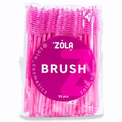 Щіточка ZOLA одноразова упаковка 50 шт рожева з рожевою ручкоюЩіточка ZOLA одноразова упаковка 50 шт рожева з рожевою ручкою