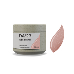 Гель для ногтей Gel Light DA'23 46 Deep Shine &mdash; глубокий блеск, 15 млГель для ногтей Gel Light DA'23 46 Deep Shine &mdash; глубокий блеск, 15 мл