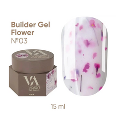 Гель з сухоцвітами VALERI Builder Flower Gel №03 15 млГель з сухоцвітами VALERI Builder Flower Gel №03 15 мл