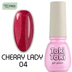 Гель-лак для нігтів Toki-Tok Cherry Lady CL04, 5 мл.Гель-лак для нігтів Toki-Tok Cherry Lady CL04, 5 мл.