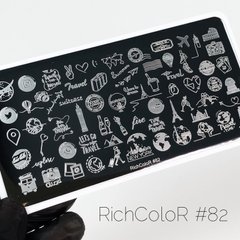 Пластина для стемпинга RichColor RR-82Пластина для стемпинга RichColor RR-82