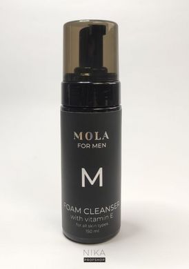 Пінка MOLA чоловіча для вмивання обличчя з вітаміном Е для всіх типів шкіри 150 млПінка MOLA чоловіча для вмивання обличчя з вітаміном Е для всіх типів шкіри 150 мл