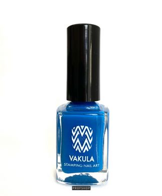 Лак для стемпінгу VAKULA Nails №09 синій 12 млЛак для стемпінгу VAKULA Nails №09 синій 12 мл