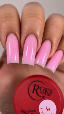 Строительный гель для ногтей ROKS Builder Gel №18 15 мл