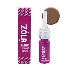 Хна для бровей ZOLA 02 light brown 10гХна для бровей ZOLA 02 light brown 10г
