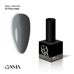 Гель-лак для нігтів GA&MA Базова колекція Basic collection 042 siryy teply сірий теплий 10 млГель-лак для нігтів GA&MA Базова колекція Basic collection 042 siryy teply сірий теплий 10 мл