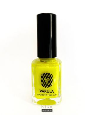 Лак для стемпінгу VAKULA Nails №10 жовтий 12 млЛак для стемпінгу VAKULA Nails №10 жовтий 12 мл