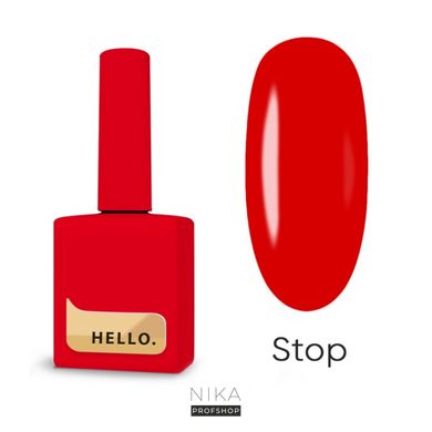 Гель-лак Hello STOP червоний 15 млГель-лак Hello STOP червоний 15 мл