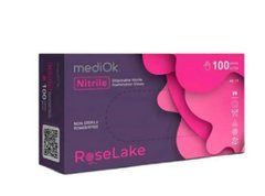 Рукавички нітрилові MediOk колір Rose Lake рожевий S 100 шт