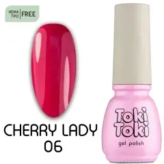 Гель-лак для нігтів Toki-Tok Cherry Lady CL06, 5 мл.Гель-лак для нігтів Toki-Tok Cherry Lady CL06, 5 мл.