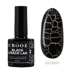Гель-лак Crooz Crack lak №02 Black,8 млГель-лак Crooz Crack lak №02 Black,8 мл