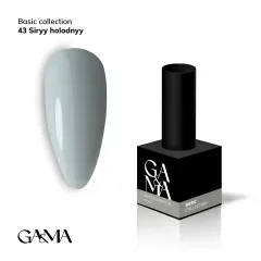 Гель-лак для нігтів GA&MA Базова колекція Basic collection 043 siryy holodnyy сірий холодний 10 млГель-лак для нігтів GA&MA Базова колекція Basic collection 043 siryy holodnyy сірий холодний 10 мл