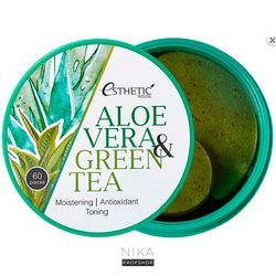 Патчи гидрогелевые для глаз ESTHETIC HOUSE Aloe Vera & Green Tea Hydrogel Eye Patch 60 шт