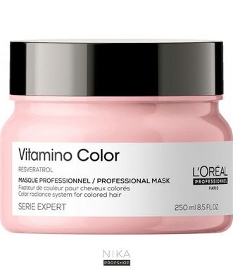 Маска для фарбованого волосся LOREAL Professionnel Serie Expert Vitamino Color Resveratrol 250 млМаска для фарбованого волосся LOREAL Professionnel Serie Expert Vitamino Color Resveratrol 250 мл